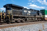 NS 4569 trails on a northbound intermodal  